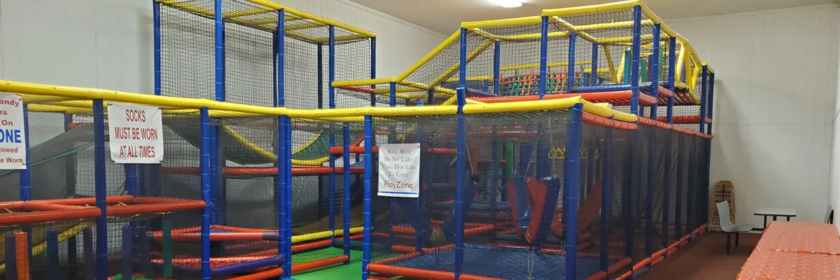 an indoor playground